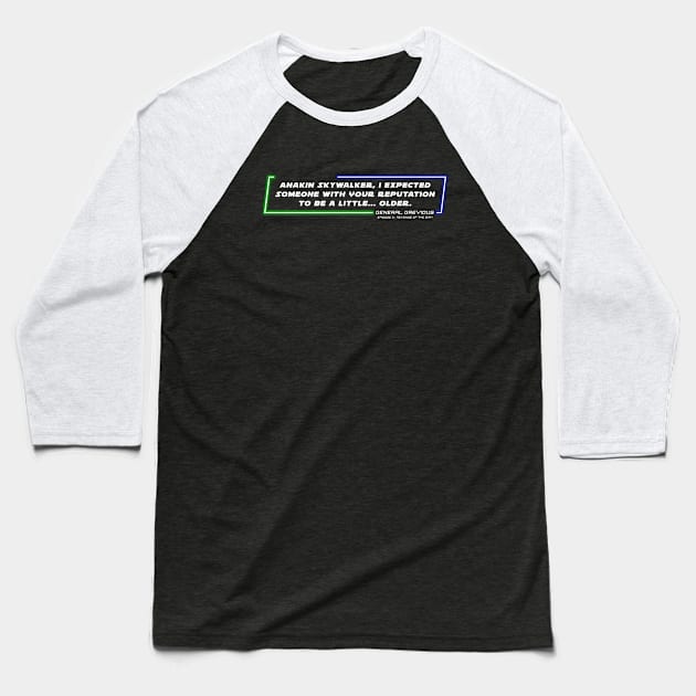 EP3 - GG - Reputation - Quote Baseball T-Shirt by LordVader693